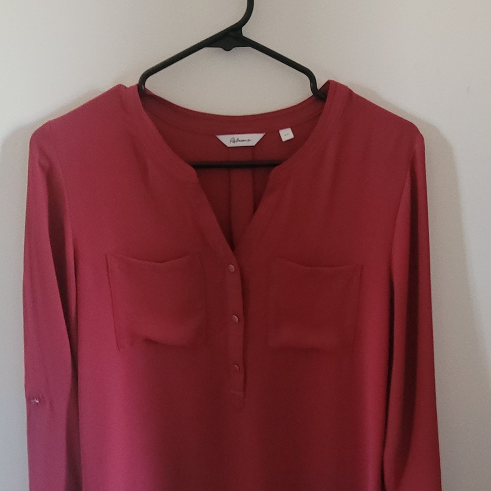 Reitmans Women's Blouse in Deep Pink